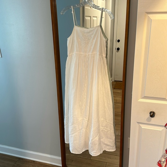 Zara Dresses & Skirts - ZARA, white, midi dress, Small, linen